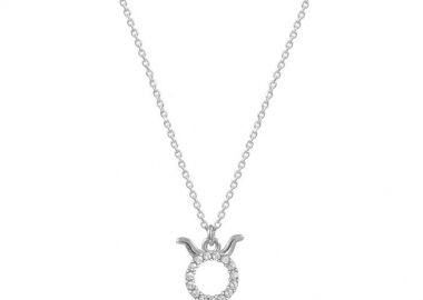 Κολιέ Από Ασήμι 925 Επιπλατινωμένο Με Το Ζώδιο Του Ταύρου EX16512 - AMOR AMOR - 