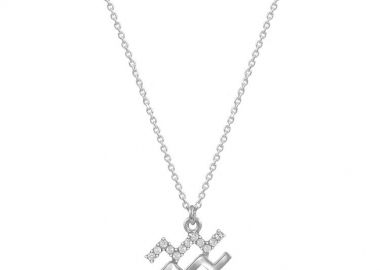 Κολιέ Από Ασήμι 925 Επιπλατινωμένο Με Το Ζώδιο Του Υδροχόου EX19996 - AMOR AMOR - 