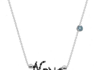 Κολιέ Από Ασήμι 925 Επιπλατινωμένο Νονά Με Ματάκι EX18374 - AMOR AMOR - 