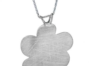 Κολιέ από ασήμι 925 γυναικείο με αλυσίδα εντυπωσιακό σαγρέ στοιχείο -  - 