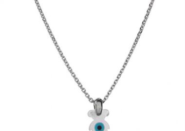 Κολιέ από ασήμι 925 γυναικείο με αλυσίδα με φίλντισι στοιχείο -  - 