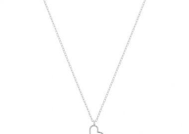 Κολιέ Από Ασήμι 925 Καρδιά Με Ματάκι Στόχο PS12119 - AMOR AMOR - 