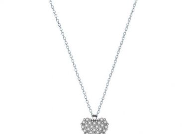 Κολιέ Από Ασήμι 925 Με Καρδιά Από Μαργαριτάρια Swarovski EX15400 - AMOR AMOR - 