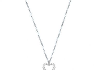 Κολιέ Από Ασήμι 925 Με Καρδιά Από Μαργαριτάρια Swarovski EX15427 - AMOR AMOR - 