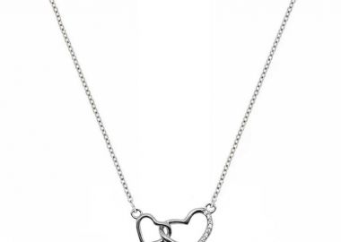 Κολιέ Από Ασήμι 925 Με Καρδιά Από Ζιργκόν DM11465 - AMOR AMOR - 