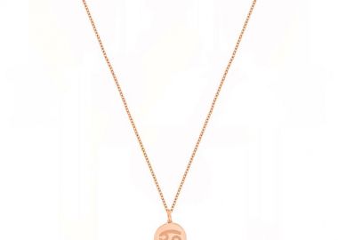 Κολιέ Από Ασήμι 925 Ροζ Επιχρυσωμένο 24Κ Με Το Ζώδιο Του Καρκίνου DM11503 - AMOR AMOR - 