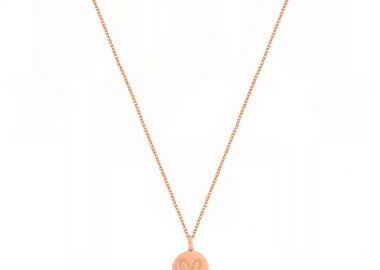 Κολιέ Από Ασήμι 925 Ροζ Επιχρυσωμένο 24Κ Με Το Ζώδιο Του Κριού DM11494 - AMOR AMOR - 