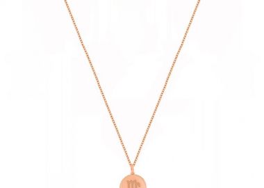 Κολιέ Από Ασήμι 925 Ροζ Επιχρυσωμένο 24Κ Με Το Ζώδιο Του Παρθένου DM11509 - AMOR AMOR - 