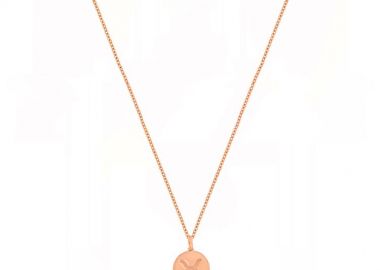 Κολιέ Από Ασήμι 925 Ροζ Επιχρυσωμένο 24Κ Με Το Ζώδιο Του Ταύρου DM11497 - AMOR AMOR - 