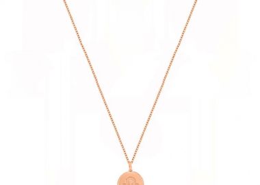 Κολιέ Από Ασήμι 925 Ροζ Επιχρυσωμένο 24Κ Με Το Ζώδιο Του Ζυγού DM11512 - AMOR AMOR - 