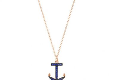 Κολιέ Από Ασήμι 925 Ροζ Επιχρυσωμένο Με Άγκυρα SU16414 - AMOR AMOR - 