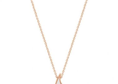 Κολιέ Από Ασήμι 925 Ροζ Επιχρυσωμένο Με Ματάκι EX16961 - AMOR AMOR - 