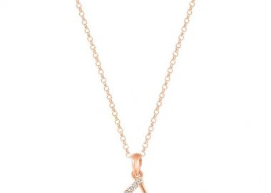 Κολιέ Από Ασήμι 925 Ροζ Επιχρυσωμένο Με Νότα EX10865 - AMOR AMOR - 