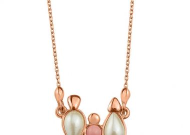 Κολιέ Από Ασήμι 925 Ροζ Επιχρυσωμένο Με Οικογένεια, Μητέρα, Πατέρα Και Κόρη EX11011 - AMOR AMOR - 