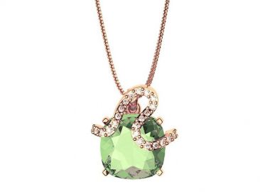 Κολιέ Από Ασήμι 925 Ροζ Επιχρυσωμένο Με Swarovski EX10916 - AMOR AMOR - 