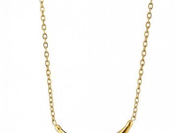 Κολίε Από Ατσάλι Επιχρυσωμένο 24Κ AS13804 - AMOR AMOR - 