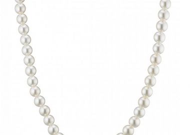 Κολίε Από Ατσάλι Επιχρυσωμένο 24Κ Με Μαργαριτάρια AS13819 - AMOR AMOR - 