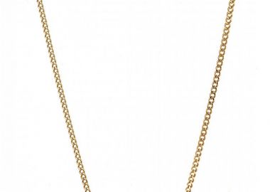 Κολίε Από Ατσάλι Επιχρυσωμένο 24Κ Με Ζιργκόν AS13843 - AMOR AMOR - 