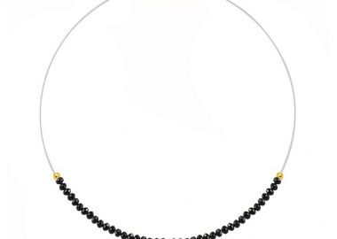 Κολιέ Από Ατσάλι Και Κρύσταλλα Με Ματάκι AA14915 - AMOR AMOR - 