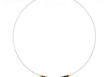 Κολιέ Από Ατσάλι Και Κρύσταλλα Με Ματάκι AA14927 - AMOR AMOR - 