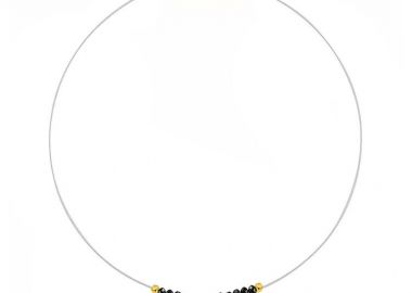 Κολιέ Από Ατσάλι Και Κρύσταλλα Με Τετράγωνο Κρύσταλλο Πράσινο AA14928 - AMOR AMOR - 