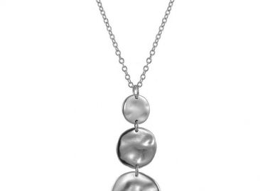 Κολιέ Από Ατσάλι Kαι Ορείχαλκο Με Φλουριά AA19362 - AMOR AMOR - 