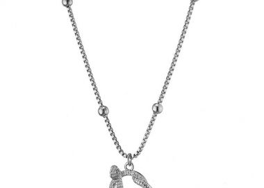 Κολίε Από Ατσάλι Με Φίδι AS13660 - AMOR AMOR - 