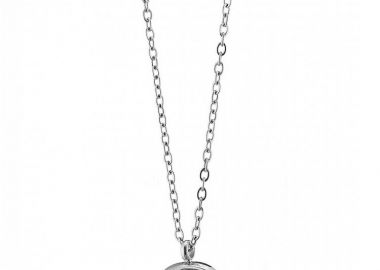 Κολίε Από Ατσάλι Με Φίλντισι AS13813 - AMOR AMOR - 