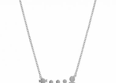 Κολιέ Από Ατσάλι Με Οικογένεια-Μαμά-Μπαμπά-Γιούς MI12801 - AMOR AMOR - 