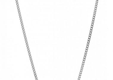 Κολίε Από Ατσάλι Με Ζιργκόν AS13842 - AMOR AMOR - 