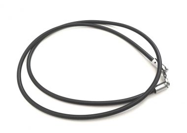 Κολιέ Από Καουτσούκ Και Ανοξείδωτο Ατσάλι AS19599 50cm - AMOR AMOR - 