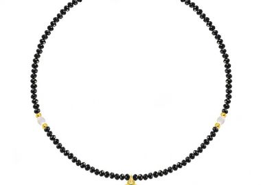 Κολιέ Από Κρύσταλλα Με Ματάκι Άσπρο AA14913 - AMOR AMOR - 