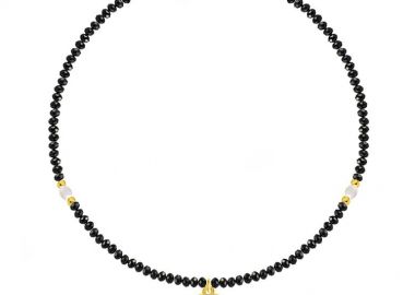 Κολιέ Από Κρύσταλλα Με Ματάκι Διάφανο AA14912 - AMOR AMOR - 