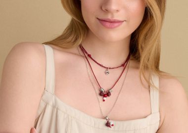 Κολιέ δίχρωμο με συνδυασμό υλικών - 5206634977403 -  - 