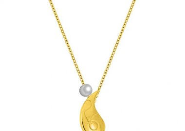 Κολίε Γούρι 2026 Eπιχρυσωμένο Με Drop AA13765 - AMOR AMOR - 