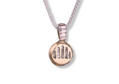 Κολιέ γυναικείο από ασήμι 925 και χρυσό Κ14 -  - 