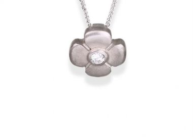 Κολιέ γυναικείο από ασήμι 925 με πέτρα ζιργκόν -  - 