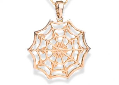 Κολιέ γυναικείο από επιχρυσωμένο ασήμι 925 αράχνη σχέδιο -  - 