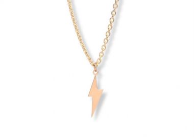 Κολιέ γυναικείο από επιχρυσωμένο ασήμι 925 κεραυνός -  - 