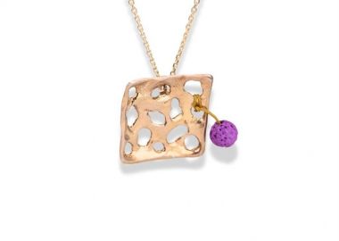 Κολιέ γυναικείο χειροποίητο από επιχρυσωμένο ασήμι 925 -  - 