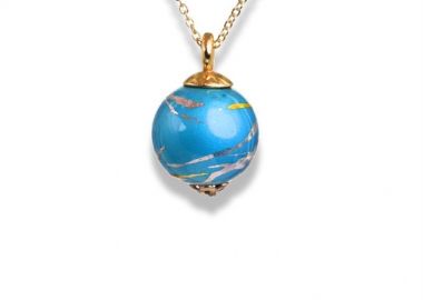 Κολιέ γυναικείο χειροποίητο από επιχρυσωμένο ασήμι 925 -  - 