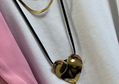 ΚΟΛΙΕ ΚΟΡΔΟΝΙ ΧΡΥΣΗ ΚΑΡΔΙΑ - MY HEART - sense-shop - 