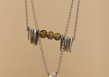 Κολιέ layering με διαφορετικά στοιχεία - 5206634977496 -  - 