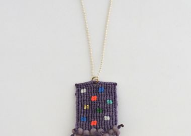 Κολιέ μακραμέ 'Confetti' -  - 