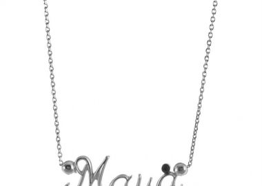 Κολιέ μαμά από ασήμι με πέτρα EUROPEAN CRYSTALS -  - 