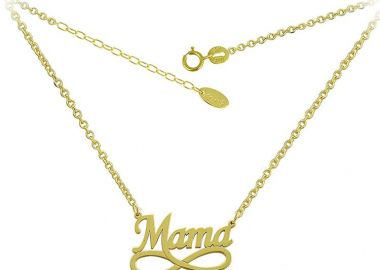 Κολιέ μαμά με άπειρο από χρυσό 9Κ -  - 