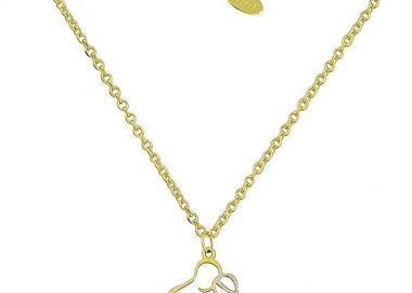 Κολιέ μαμά με μπαμπά και το κοριτσάκι που περιμένουν από χρυσό 14Κ -  - 