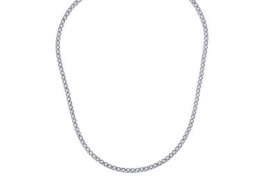 Κολιέ με Διαμάντια Λευκόχρυσος Κ18 - 06511 -  - 