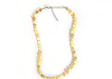 Κολιέ με κίτρινες πέτρες - MAT FASHION - 