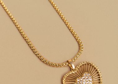 Κολιέ με μενταγιόν σε σχήμα καρδιάς - 5206634977052 -  - 